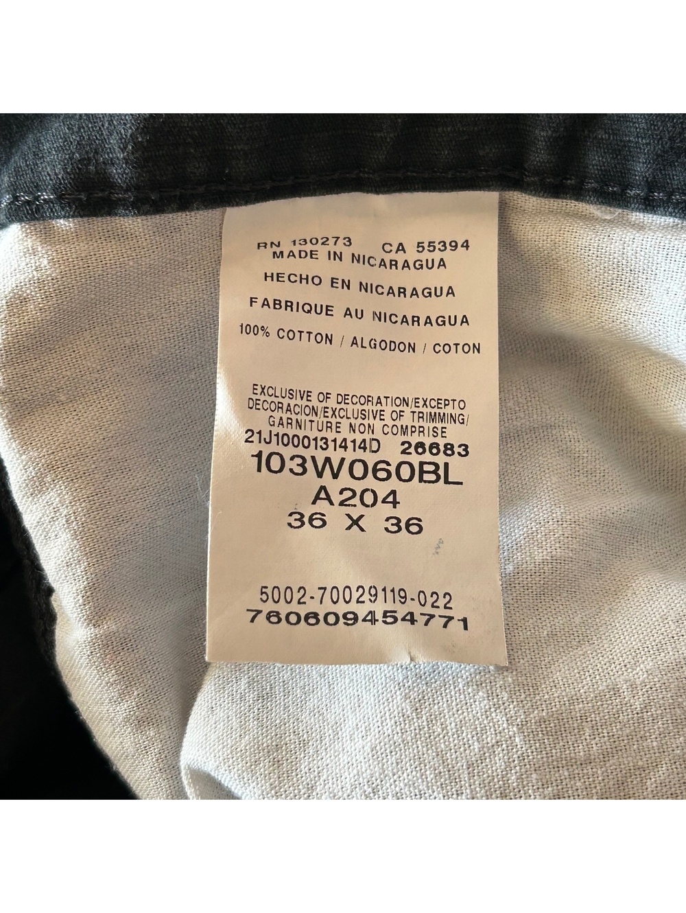 Wrangler Riggs Mens Dark Wash Relaxed Fit Jeans 36x33 Utility Workwear Carpenter - Picture 10 of 10